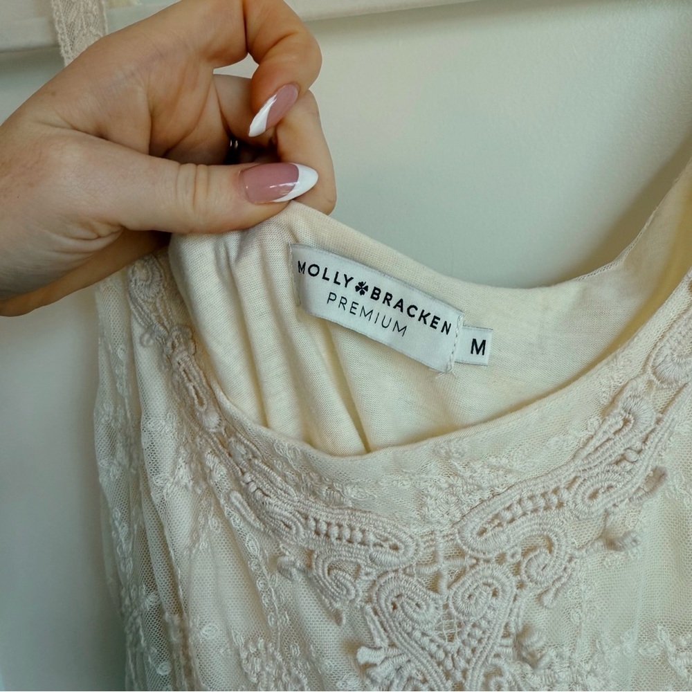 Molly Bracken Cream Lace Dress - Picture 4 of 6